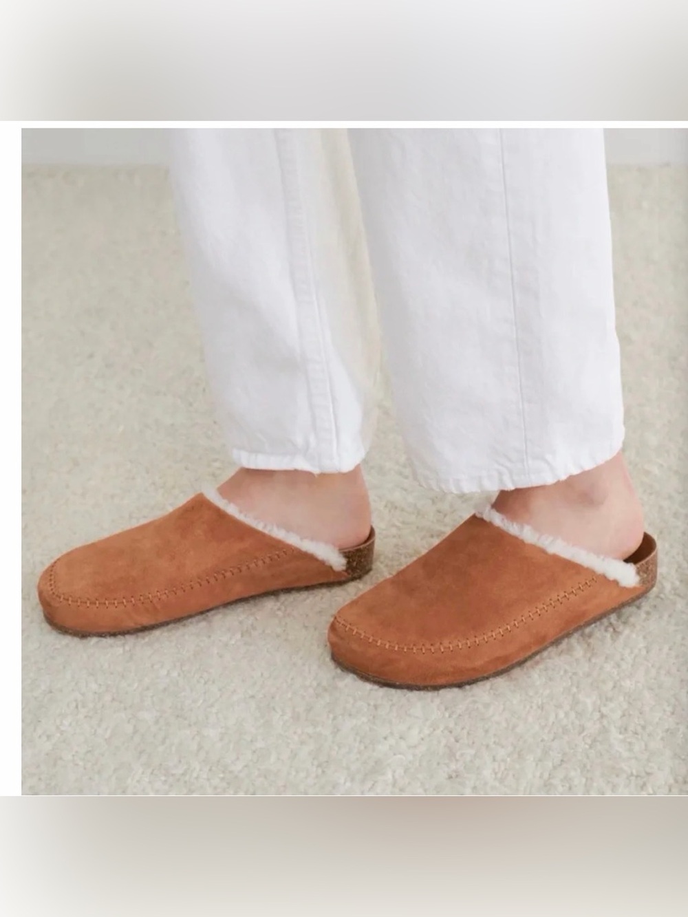 Jenni Kayne Suede shearling Slides 39, 8.5